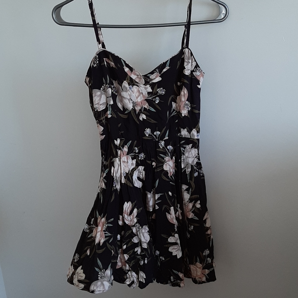 Talula Black Floral Dress size XS